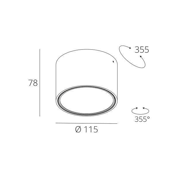 Skarlat RDLC79026 7W WH 3000K