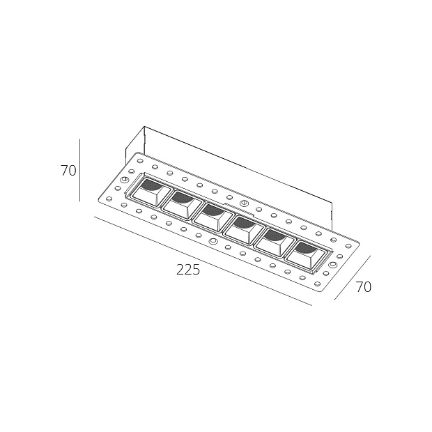 Skarlat RSL74146 6×2W WH 4000K