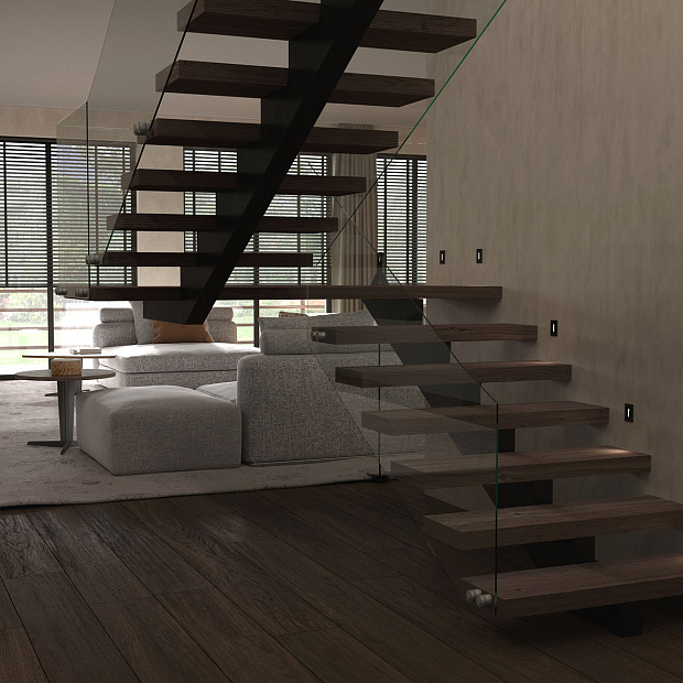 Skarlat  RWLB108 1W BK 4000K