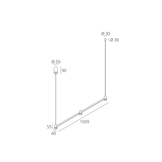 Skarlat  RHL7741 3×5W GD+BK 3000K