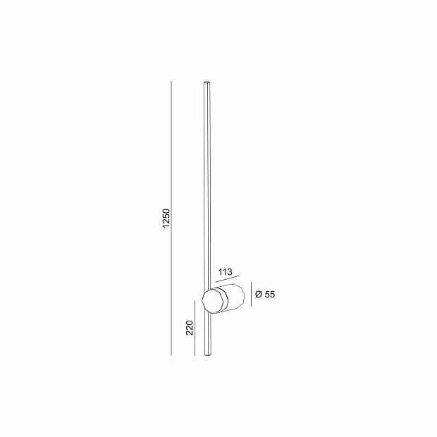 Skarlat  RWLB102 12W WH 3000K
