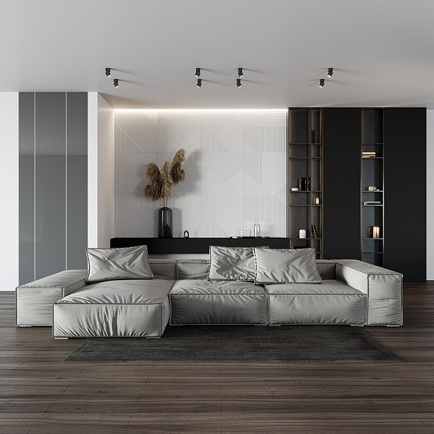 Skarlat  RSLC78026 4×2W BK 4000K