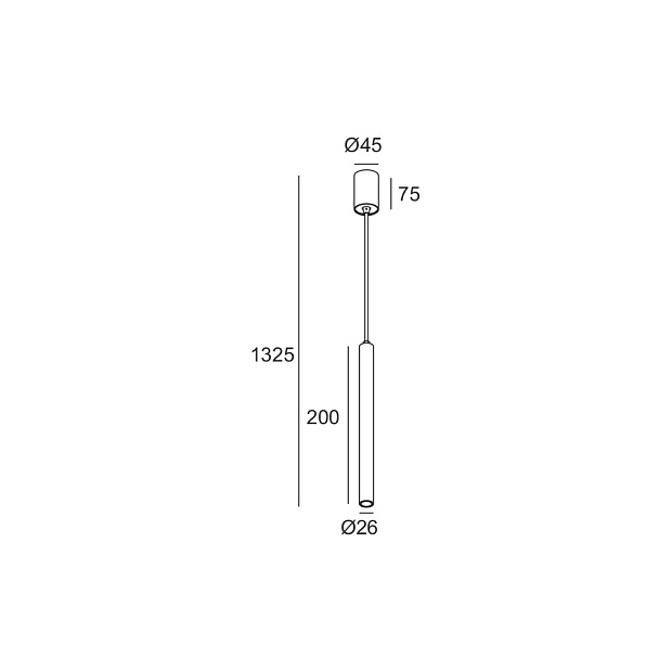 Skarlat  RHL7728 3W BK 3000K