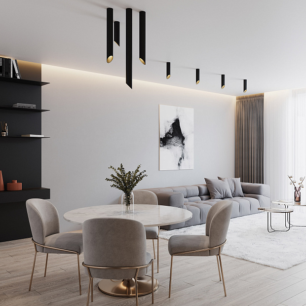 Skarlat  RSLC78008-25 7W BK+GD 3000K