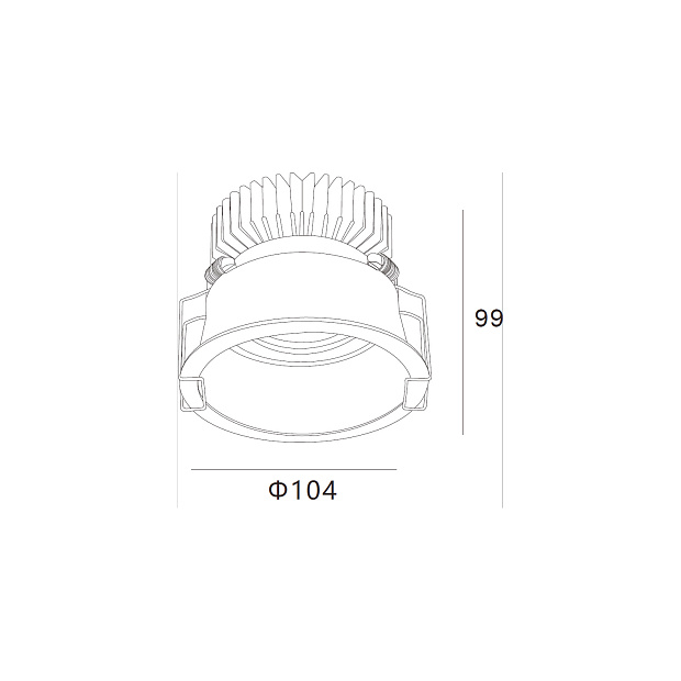 Skarlat RSL74W005-3 20W BK 4000K