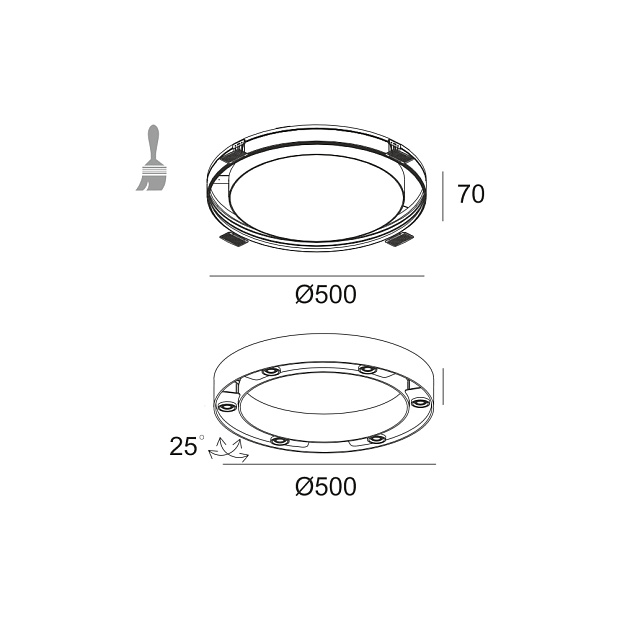Skarlat  RSL74110 6×3W BK 4000K