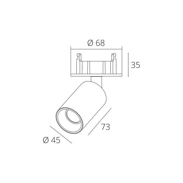 Skarlat  RSL74077 7W WH+BK 3000K