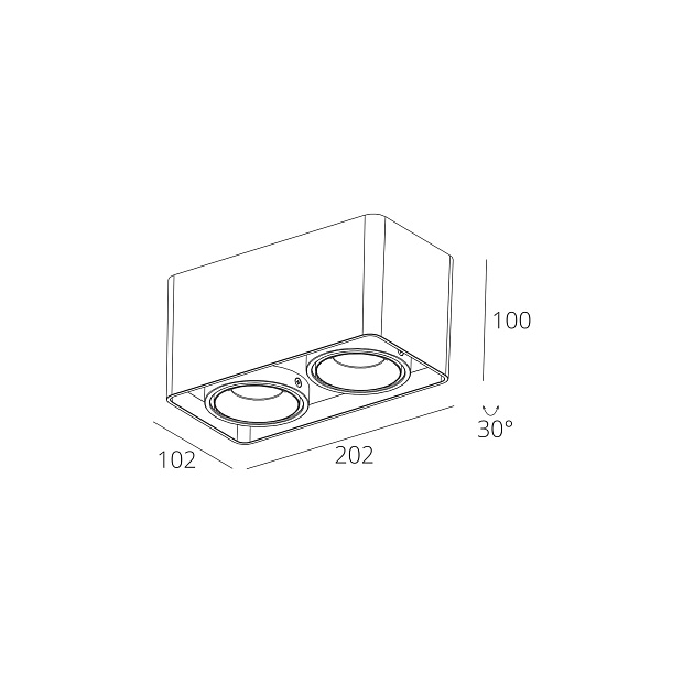 Skarlat RSLC78005 2*10W WH 4000K