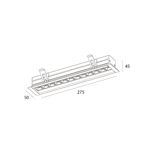Skarlat  RSL74167 12×2W BK+GD 4000K