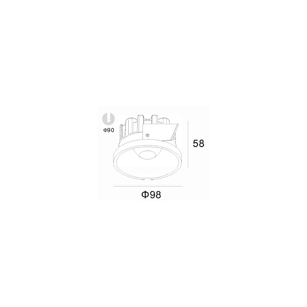 Skarlat RSL74091-4 18W WH 4000K