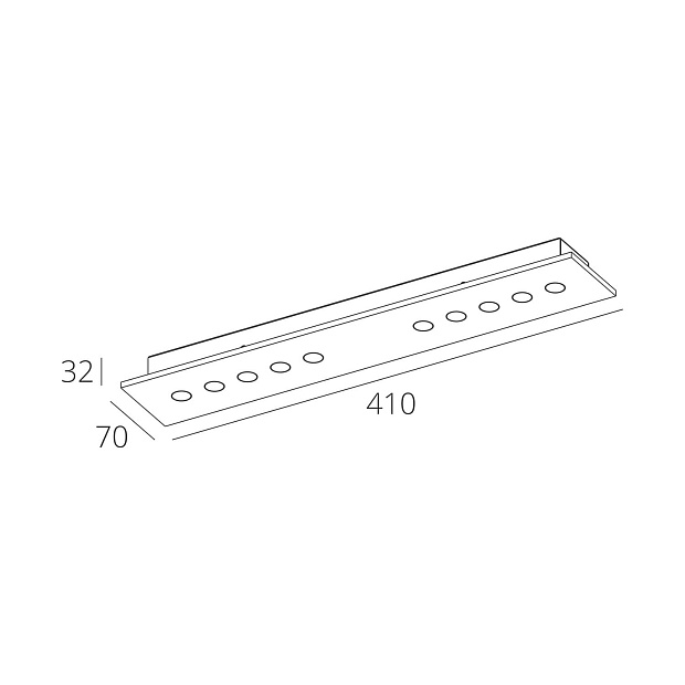 Skarlat  RSLC78065 10×1.5W BK+GD 3000K